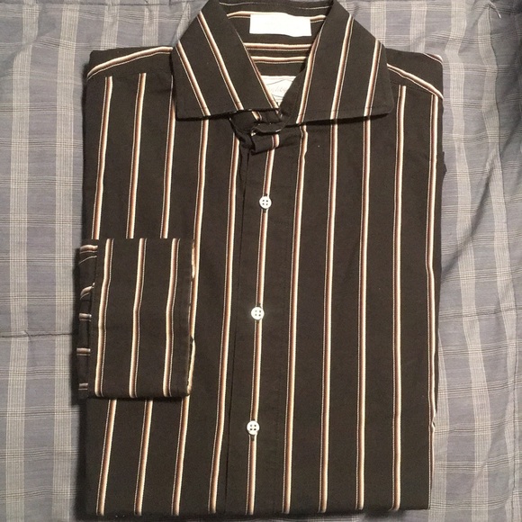 Eight eight 100% Cotton Black Dress Shirt - S